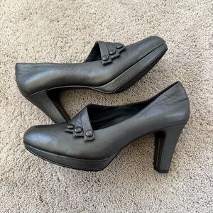 Umberto Raffini Charcoal Gray Mary Jane Heels
